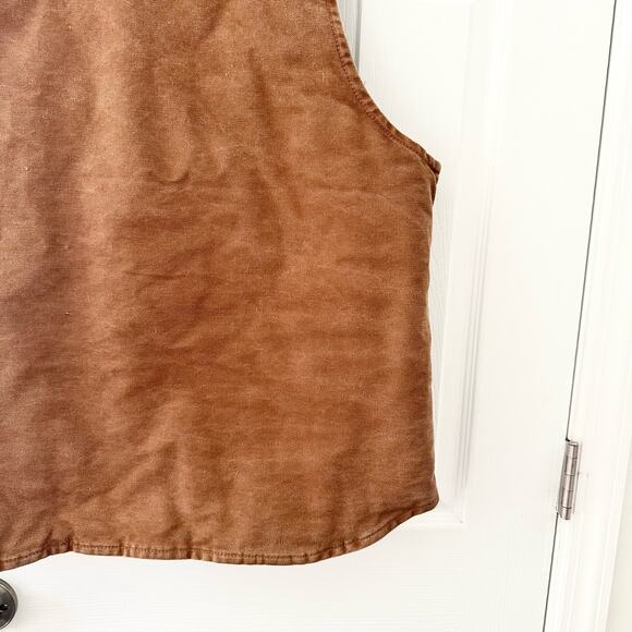 Carhartt Brown Tan Khaki V02 Sandstone Vest Arctic Quilted Lining Men 2XL Reg - Picture 12 of 12